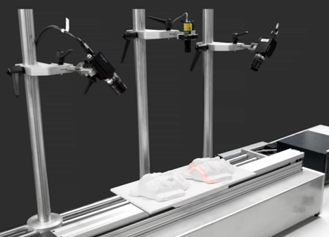 ‘DIY’ 3D Profiling Vision setup with two cameras and one laser.